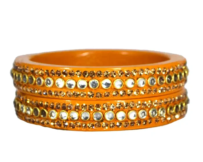 LAC BANGLES 24LAC BANGLES Lac Bangles for Women MANGO KADA Set 124