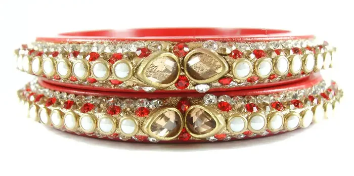 LAC BANGLES Lac and Pearl Bangles for Women & Girls