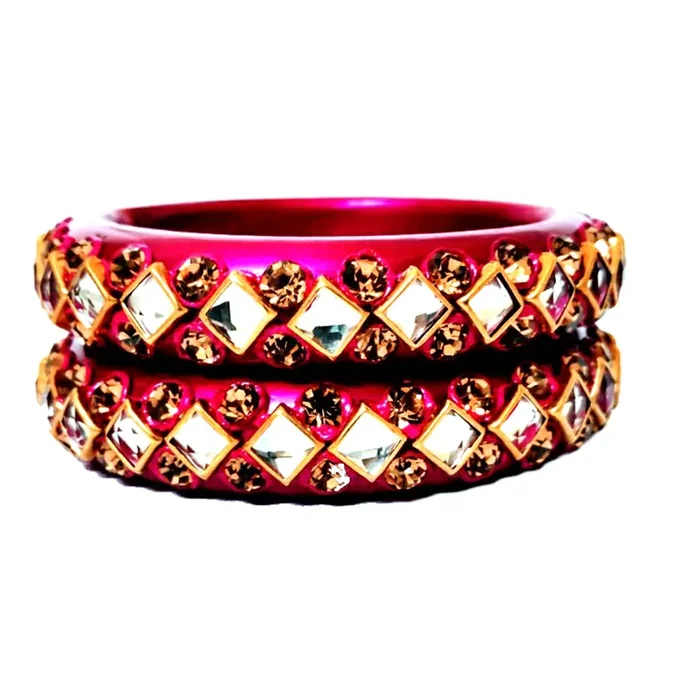 LAC BANGLES Lac Bangles Beautiful Designer Kada Set (RANI 2.8)