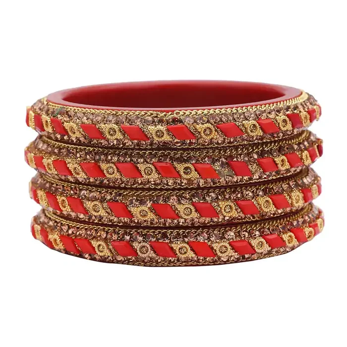 LAC BANGLES Rajasthani Elegant Lac Bangles for Women – Set of 2