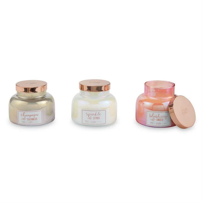 Large Iridescent Jar Candles