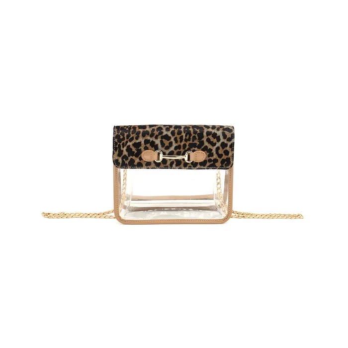 LEOPARD CLEAR BAG