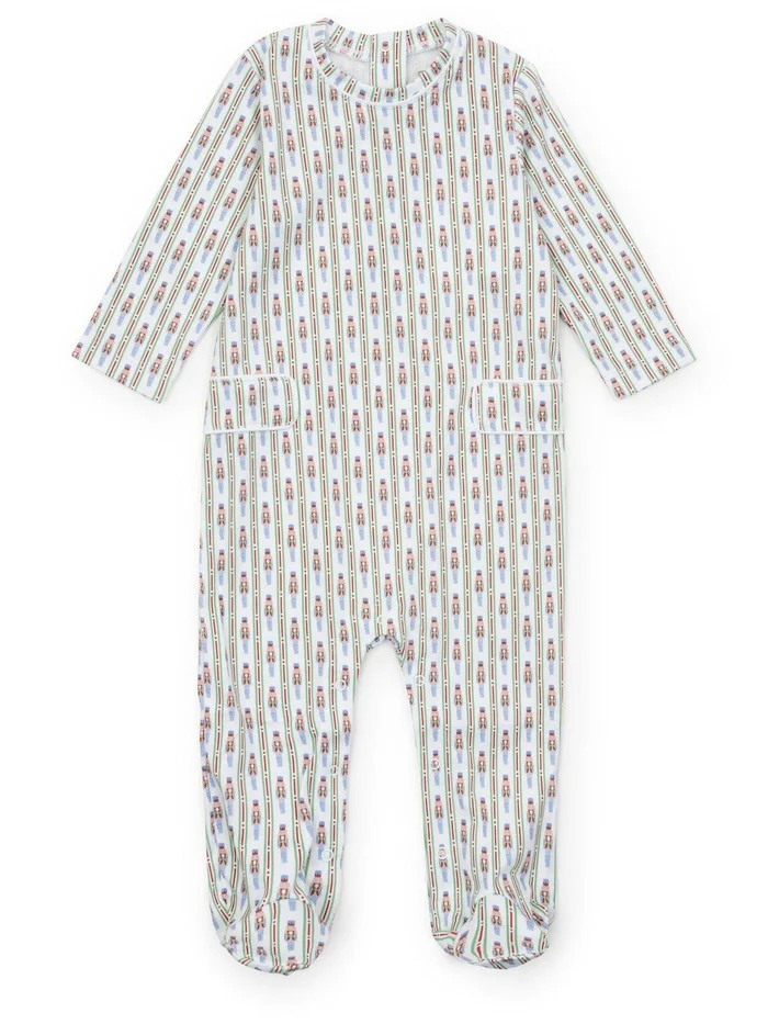 Lila and Hayes PRE-ORDER PRESTON ROMPER – NUTCRACKER STRIPE
