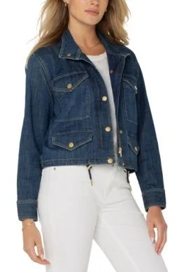 Liverpool Cropped Cargo Jacket-LM1034CHA