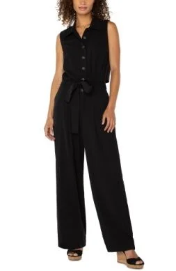 Liverpool Sleeveless Wide Leg Jumpsuit-LMJ000TS39
