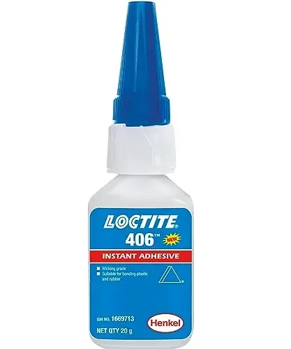 LOCTITE 406 instant adhesive Rapid bonding of plastics and rubbers Makes O-Rings Instantly 20 g