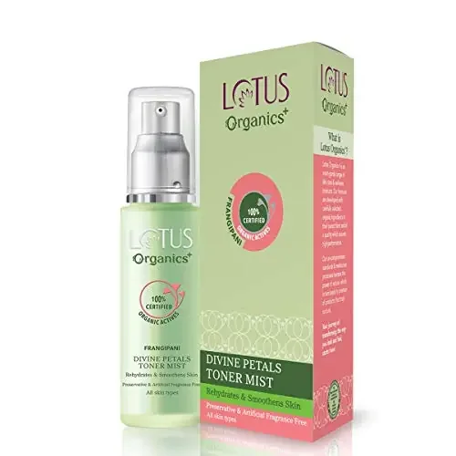 Lotus Organics+ Divine PetToner Mist Alcohol Free 100% Organic Pack of 50ml