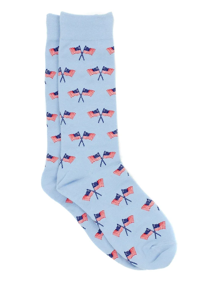LUCKY DUCK FREEDOM FLAG SOCKS