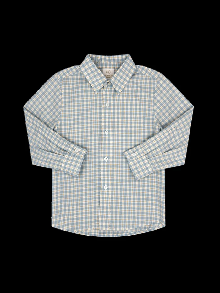 Lullaby Set -Boy Brees Button Down- Sturbridge Plaid