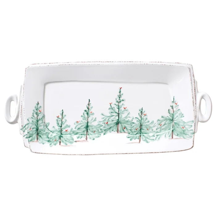 MARTIN/MERCER: LASTRA HOLIDAY HANDLED RECTANGULAR PLATTER
