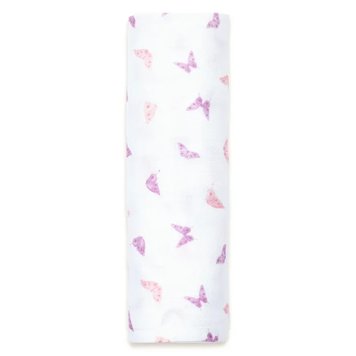 Masilo Bamboo Muslin Swaddle – Butterfly Kisses