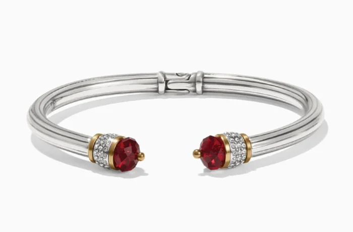 Meridian Red Open Hinged Bangle – Brighton