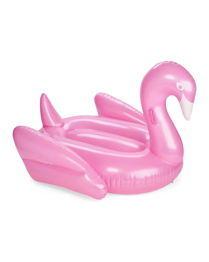Metallic Pink Swan Pool Float