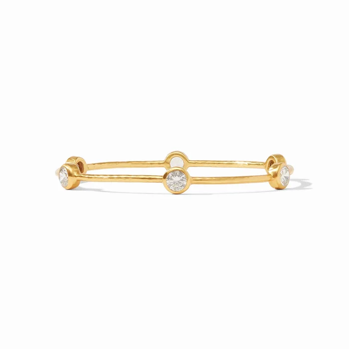 Milano Bangle – Gold – Cubic Zirconia