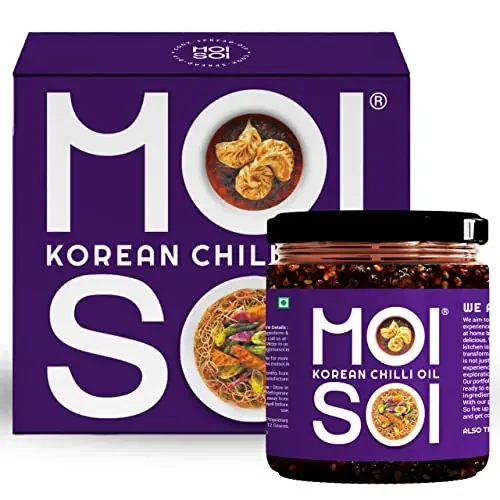 MOI SOI Korean Chilli Oil 175g Authentic Chilli Oil with Sichuan Chilli, Fermented Black Beans & Asian Aromatics Vegan, No MSG Perfect for Dipping, Stir Fry & Marinate