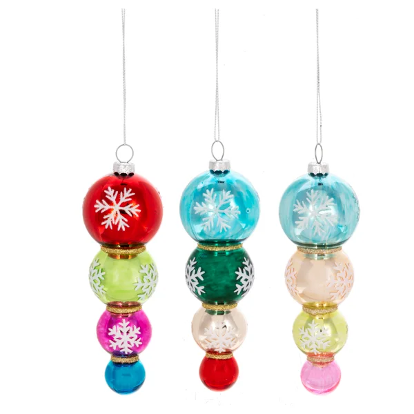 MULTI COLOR BALL DROP ORNAMENT