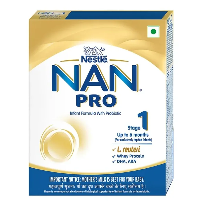 NAN PRO Stage 1 Infant Formula Milk Powder for babies (Up to 6 months) – with Probiotic, 400g Bag-In-Box Pack