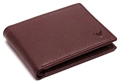 NAPA HIDE Leather Wallet for Men I Handcrafted I Multiple Credit/Debit Card Slots I 2 Currency Compartments I 2 Secret Compartments MAROON Travel Accessories
