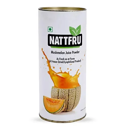 Nattfru Muskmelon Powder Muskmelon Powder Dry Muskmelon Powder for Shake Muskmelon Juice Powder Muskmelon Shake Powder Muskmelon Fruit Powder