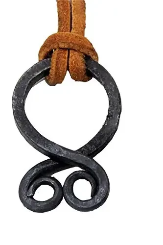 NauticalMart Viking Troll Cross Pendant – Hand-Forged Iron – Norse/Medieval/Jewelry/Skyrim Leather Iron