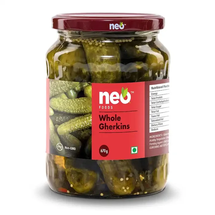Neo Whole Gherkins, 670g