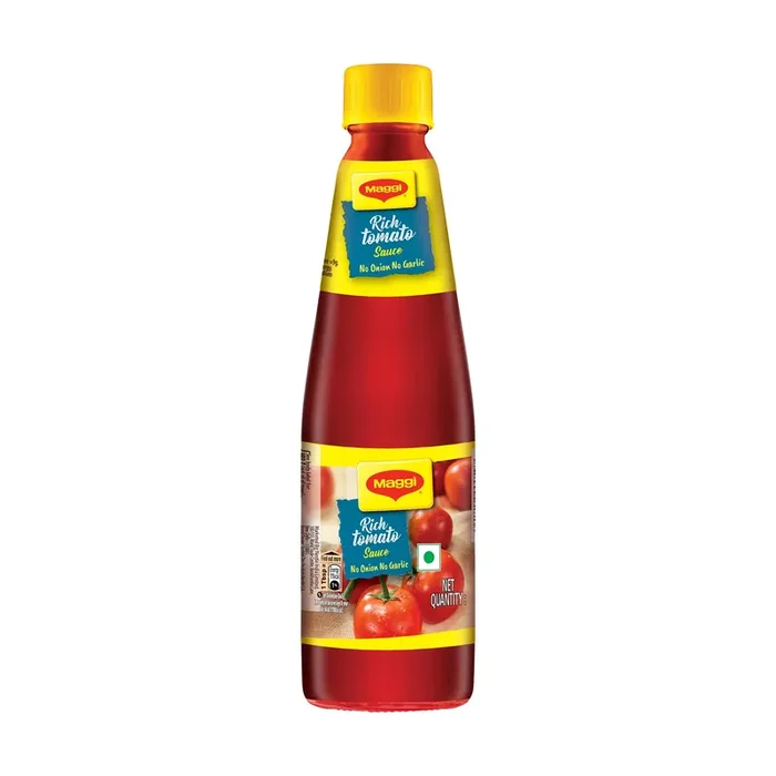 Nestle Maggi Rich Tomato Sauce ketchup No Onion No Garlic 500 grams – 17.6 oz Bottle – Vegetarian