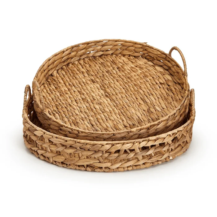 Open Weave Round Trays