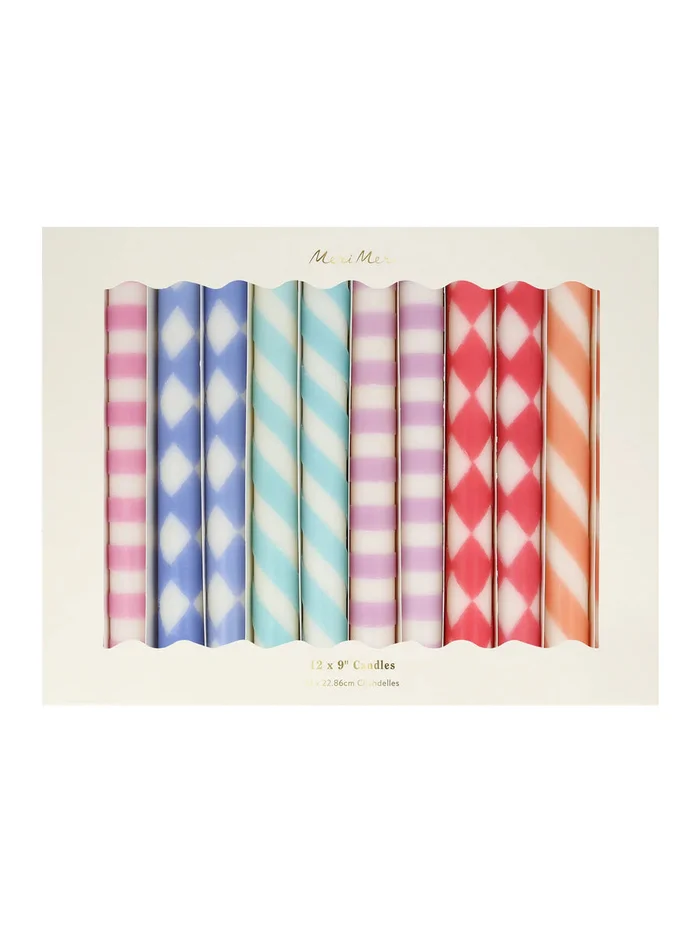 Patterned Table Candles