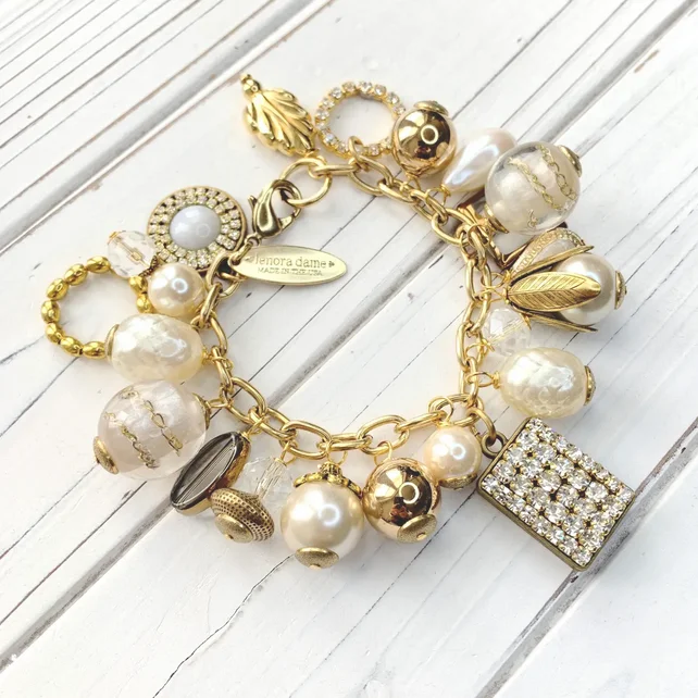 Pearl Bauble Charm Bracelet