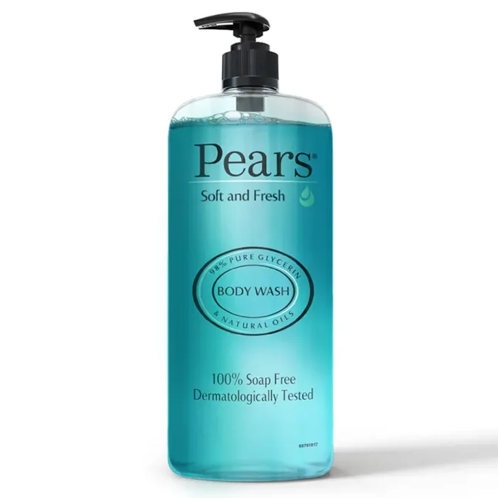 Pears Soft & Fresh Shower Gel SuperSaver XL Pump Bottle with 98% Pure Glycerine 100% Soap Free and No Parabens 750 ml