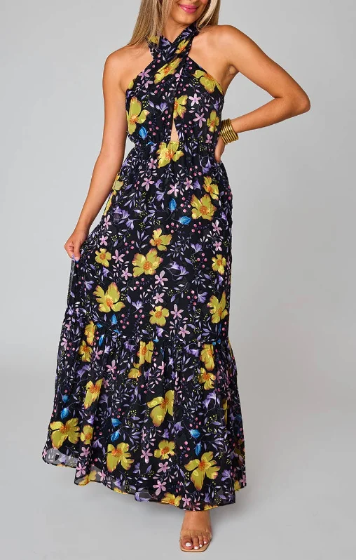 Pepper Enchanted Halter Maxi Dress – BuddyLove