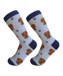 Pet Lover Unisex Socks-Dachshund(red)