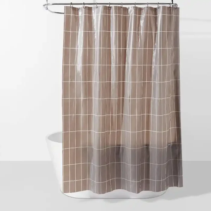 PEVA Bundle Shower Curtain Matte Gray – Room Essentials™