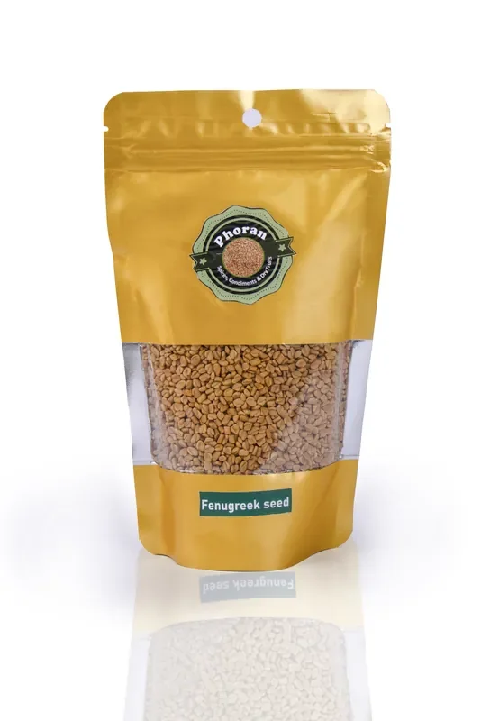 Phoran Premium Fresh/Natural Dried Fenugreek Seeds Whole Methi Dana Seeds Indian Spices & Masala Whole 200 grams