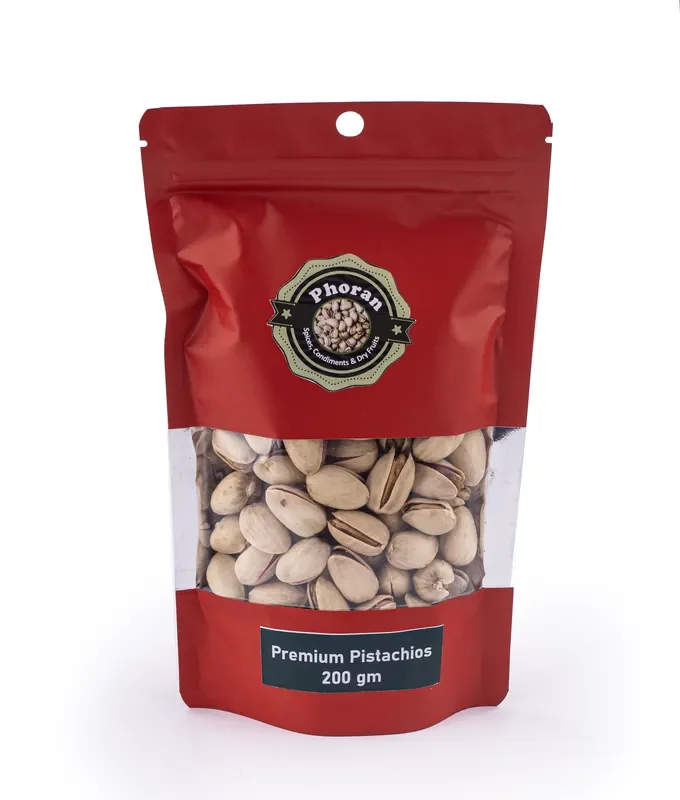 Phoran Premium Pistachios Natural Premium Lightly Roasted Pista/Dry Fruit – Delicious & Crunchy 200 grams