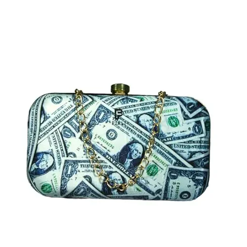 PIALI Clutch Bags, Green , White