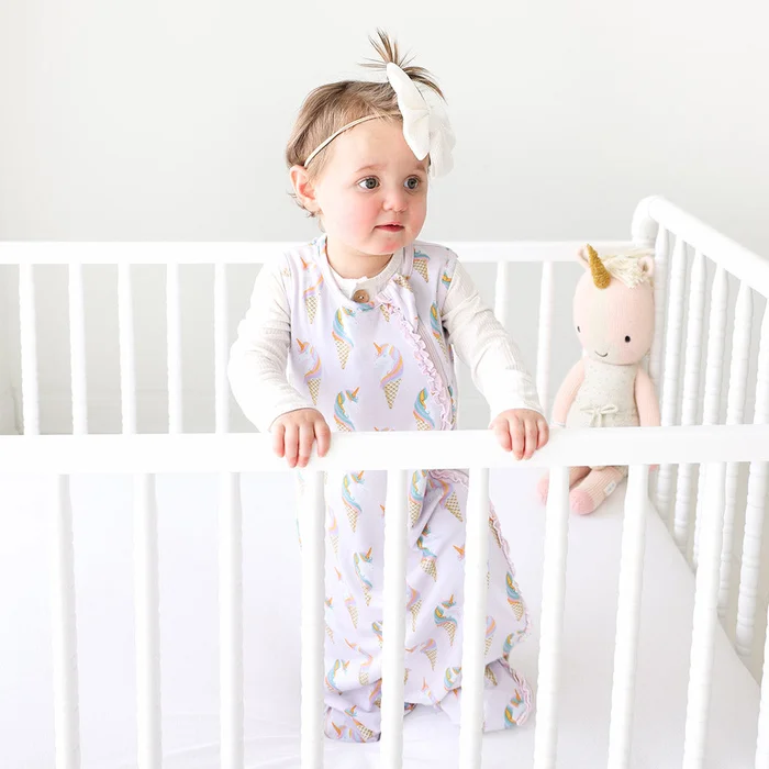 Pink Baby Girl Sleep Bag | Unicorn Ice Cream