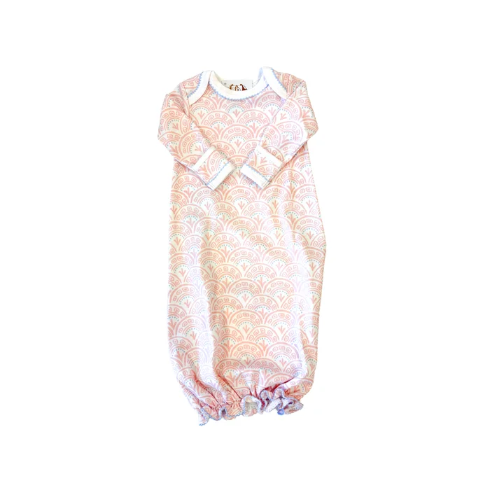 PINK SCALLOP GOWN