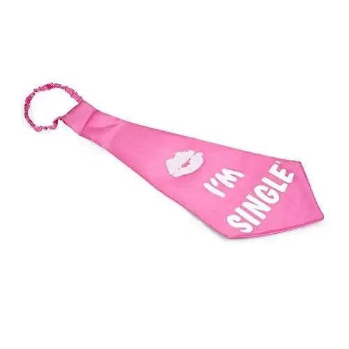 Pop the Party Jumbo Tie I‘m Single (Pink Color)