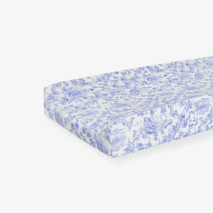 Princess Damask White Changing Pad Cover | Briar