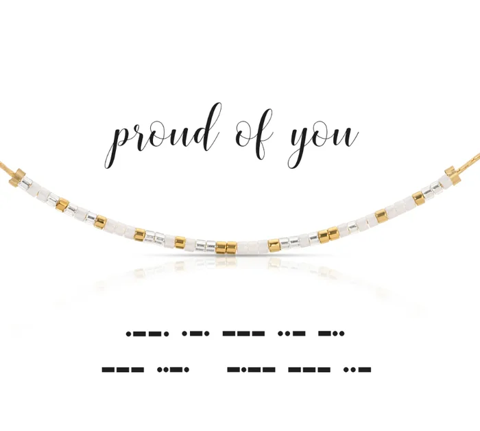 Proud of You Necklace – Dot & Dash