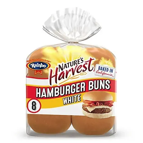 Rainbo Hamburger Buns – 12 Oz