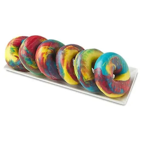 Rainbow Bagels 6 Count – Ea