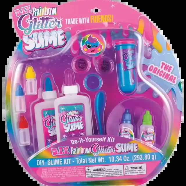 Rainbow Glitter Slime