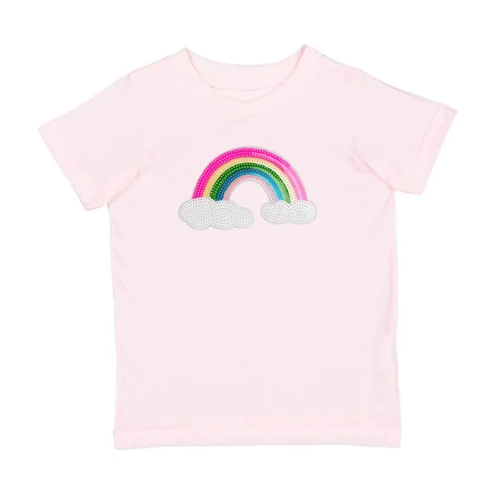 RAINBOW SEQUIN PATCH TEE