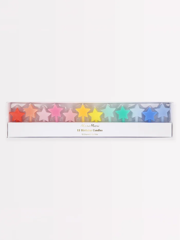 Rainbow Star Candles