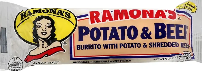 Ramona‘s Potato & Beef Burrito 5 oz