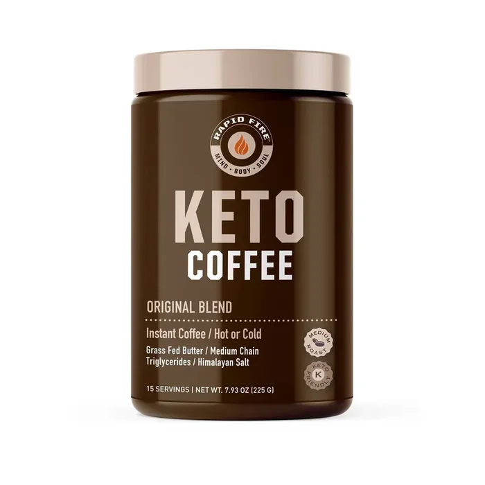 Rapid Fire Coffee Ketogenic Original Blend Light Roast Coffee- 7.93 oz