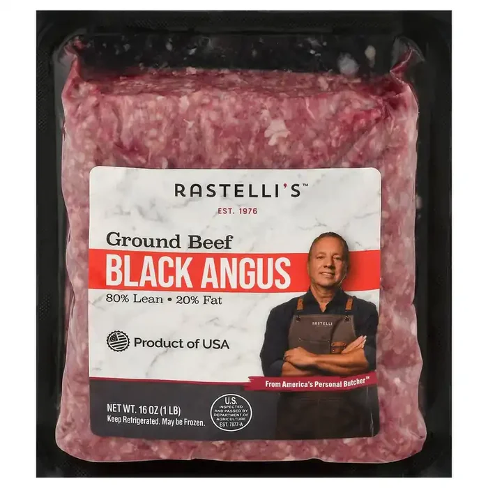 Rastelli‘s Black Angus 80%/20% Ground Beef 16 oz
