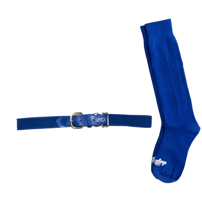 Rawlings Baseball Belt & Sock Combo (small/blue)